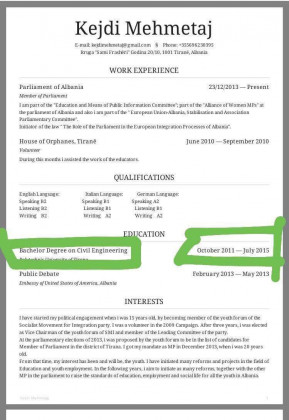 DOKUMENTI/ Kejdi Mehmetaj, deputete e LSI, jep mend për arsimin, por vetë është një ngelëse