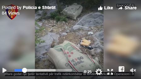 VIDEO/ Kapen 4 kg heroinë e 32 kg kanabis në Shkodër, dy trafikantët ia mbathën nëper shkurre
