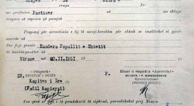 FOTO/ “Krim kundër shtetit” gjatë diktaturës komuniste?! Ja dokumenti klasifikues