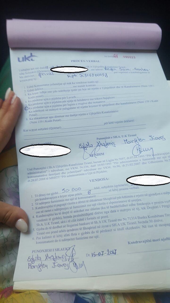 BASHKIA E TIRANES/ Aksioni i Task-Forcës së ujit, ndërpriten 2325 lidhje të paligjshme