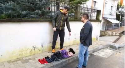 VIDEO/ Bes Kallaku, mik i familjes Meta, tallet me çizmet e Monikës