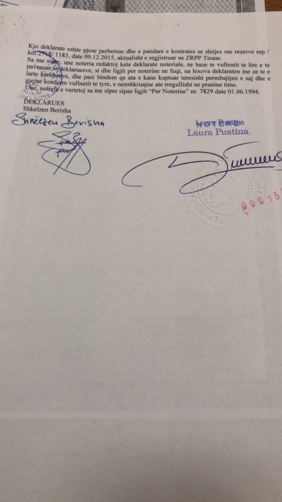 Dokumenti/ Shkëlzen Berisha nis shitjen e pronave, 513 mijë euro vetëm një apartament