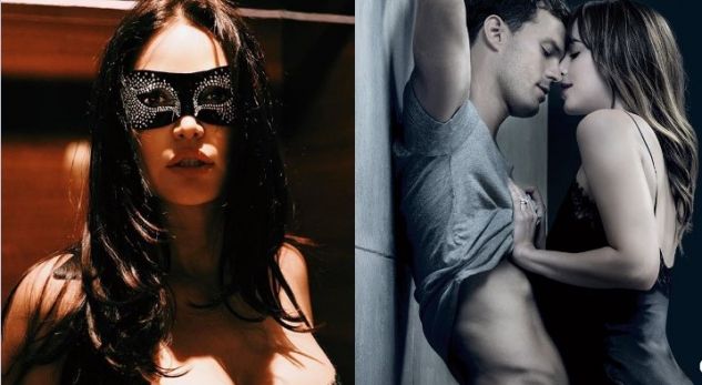 FOTOT/ Bleona në stilin ‘Fifty Shades of Grey’…