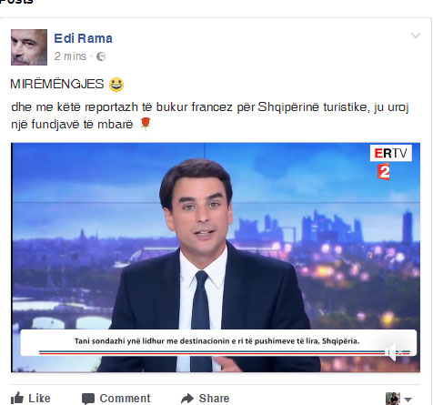Rama publikon videon: Shqipëria në sytë e francezëve!