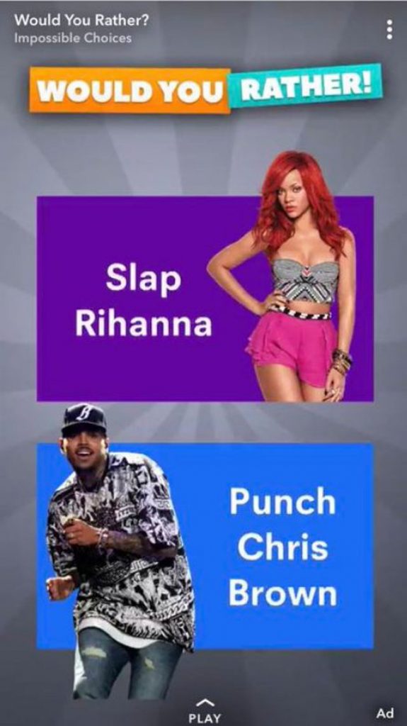 Snapchat sulmon Rihannën: Do të doje ta gjuaje me shpullë…