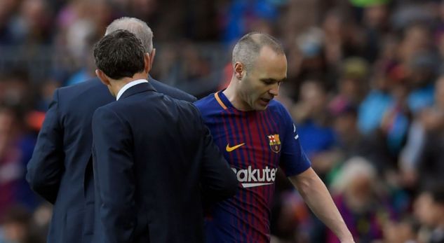 Katastrofë për Barcelonën, dëmtohet Iniesta, një muaj larg futbollit