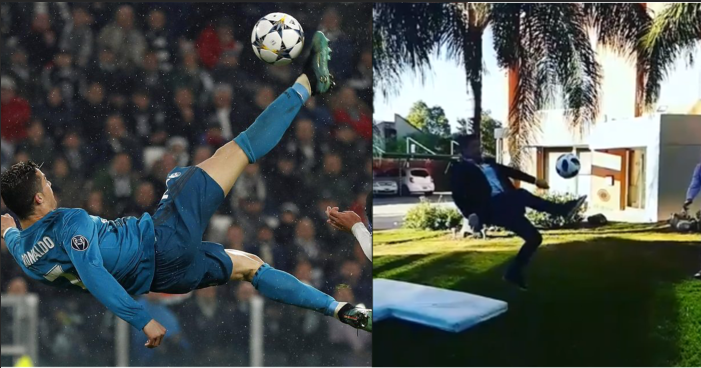 VIDEO/ Gazetari thyen këmbën teksa tenton të bëjë roveshatën e Ronaldos