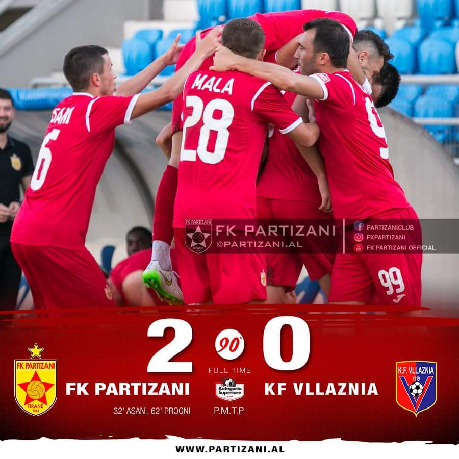 Vllaznia rrezikon daljen nga Superliga pas disfatës me Partizanin, fitojnë Teuta dhe Kamza