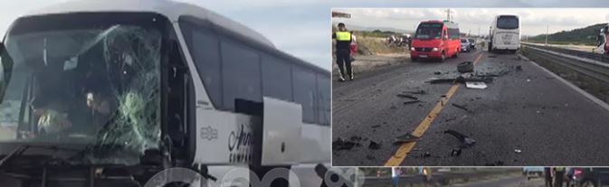Aksident në aksin Fier-Lushnje, autobusi përplaset me një ‘BMW’