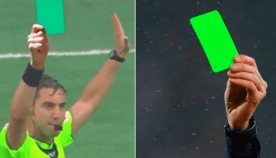 VIDEO/ Jepet kartoni i parë i gjelbër në futboll