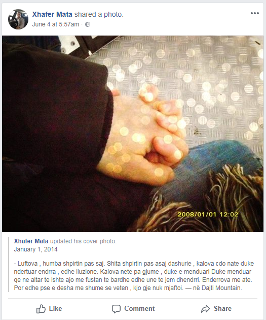 Vrau ish të dashurën dhe veten/ “Luftova, humba shpirtin pas saj”, lumë reagimesh në FB