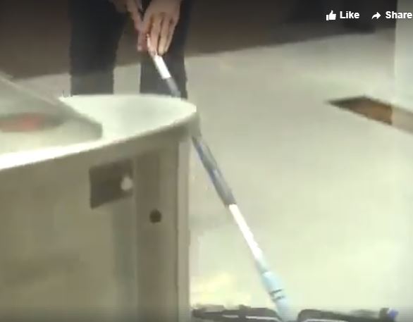 VIDEO/ Kryeministri holandez merr leckën dhe pastron vetë kafen që i’u derdh në Parlament