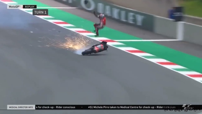 VIDEO / Xixa nga motori dhe fluturim në ajër, piloti italian aksidentohet në pistë