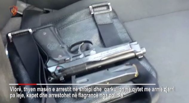 Thyen “arrestin shtëpiak” dhe qarkullon me armë, ndalohet i rrezikshmi nga Vlora