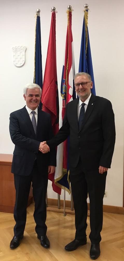 Xhafaj në Zagreb, konfirmon mbështetjen pa kushte të Kroacisë