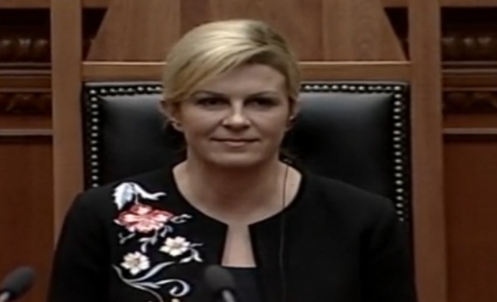 Presidentja kroate në Kuvend: Shqiptarët dhanë jetën për ne! Do luftojmë për ju në BE!