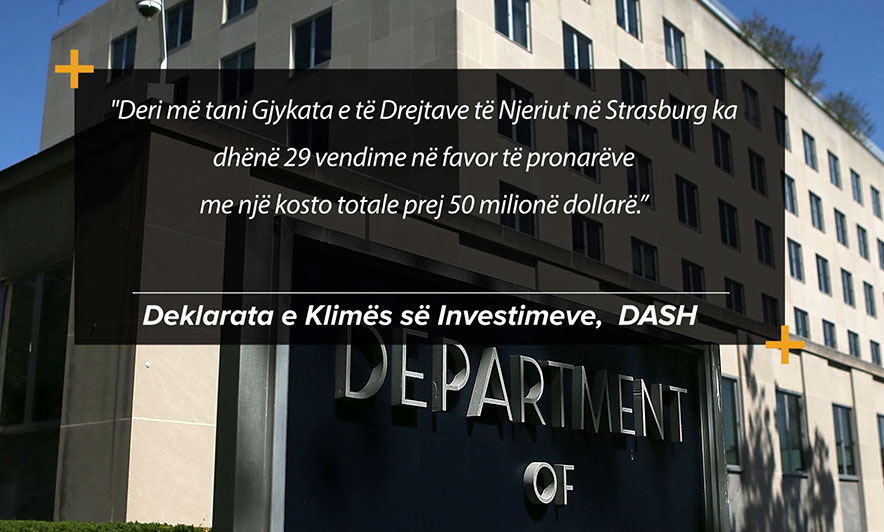 DASH nxjerr shifrat: 50 mln $ fatura për Shqipërinë nga vendimet e Strasburgut