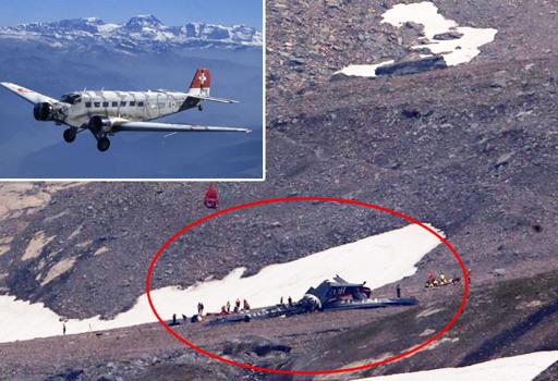 Avioni turistik rrëzohet në Alpet e Zvicrës, plot 20 viktima