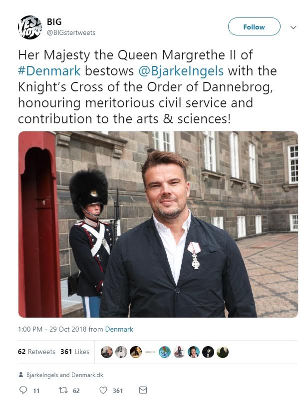 PD e shpalli non-grata, Mbretëresha e Danimarkës nderon arkitektin e teatrit me titullin Kalorës i Kryqit