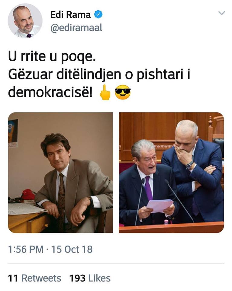 FOTOT/ Sot ditëlindja e Berishës, në rrjet shpërthen humori: “U rrite, u poqe, por….”