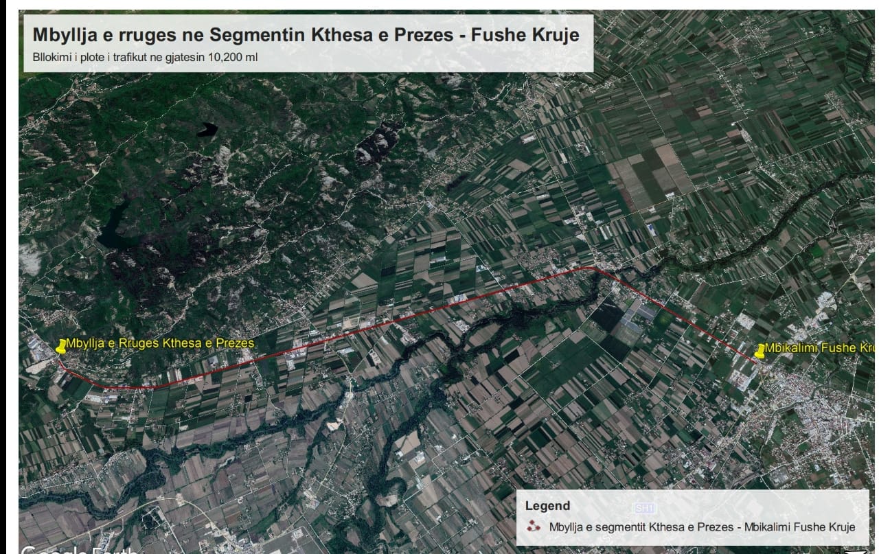 Punimet në aksin Vorë-Rinas-Fushë Krujë, ja si devijohet nesër trafiku