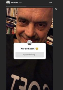 Rama nis dialogun me studentët edhe në Instagram