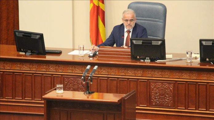 Shkup, Xhaferi e nis seancën e Kuvendit në gjuhën shqipe