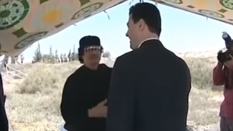 VIDEO/ Basha në tendën e Gaddafit, si frymëzim i kreut të PD për ‘Çadrën nr.2?’
