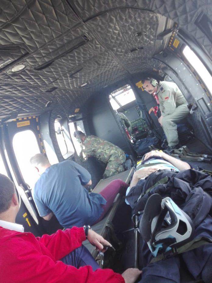 Helikopterët transportojnë 5 të plagosur në Tiranë