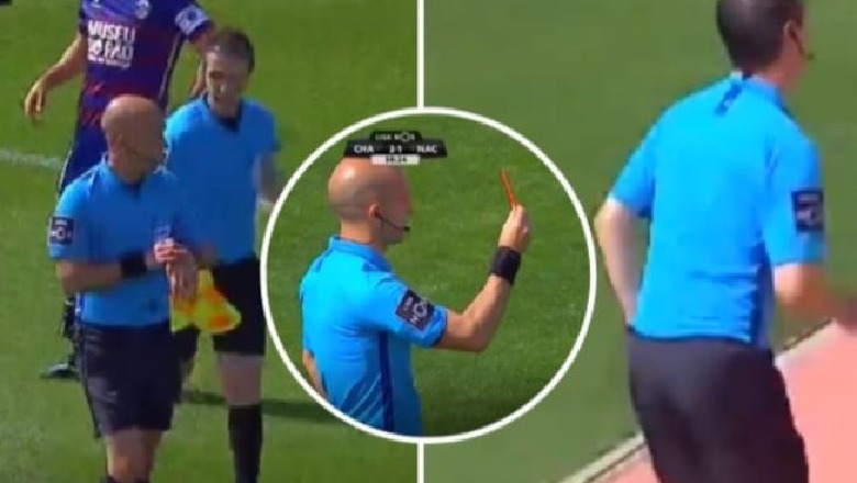 Arbitri detyrohet të ndërpresë ndeshjen për të shkuar… në tualet