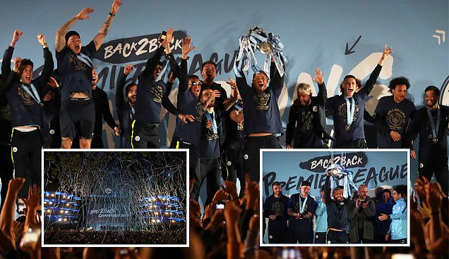FOTO+VIDEO/ Festa e City pas triumfit të Premier League mes mijëra tifozë në “Etihad”