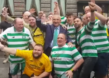 Tifozët e Celtic e marrin Ilir Metën për estonez (FOTO)