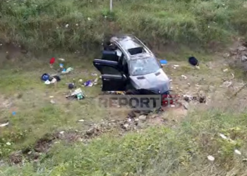 Aksident në Gjirokastër, fuoristrada përplaset me “Benz”-in, 5 të plagosur