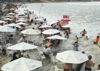VIDEO/ Panik te pushuesit, dallga pushton bregun në Rio de Janeiro