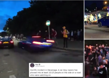 VIDEO/ Nuk janë xhirimet e “Fast & Furious”, por garat në rrugët e Anglisë, makinat përplasen me turmën, 17 të plagosur
