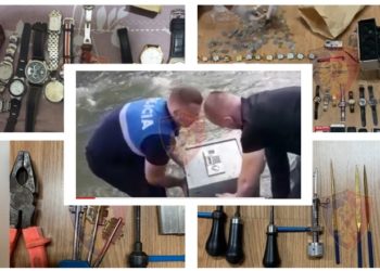 VIDEO/ “Kasaforta”, shkatërrohet grupi i hajdutëve, mes tyre një grua, policia sekuestron bizhuteri e vlerat monetare