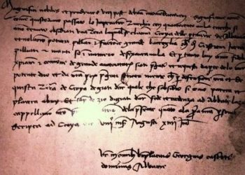 Faksimile/ Letra e rrallë e Nënshkruar nga dora e Skënderbeut