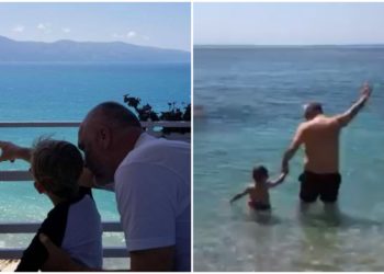 Foto/ Rama poston foto në plazh me Zahon, ja çfarë shkruan kryeminisitri