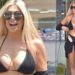 FOTO/ Chloe Ferry ‘djeg’ Ibizën, me bikini të zi në dyqanet dhe rrugët e ishullit