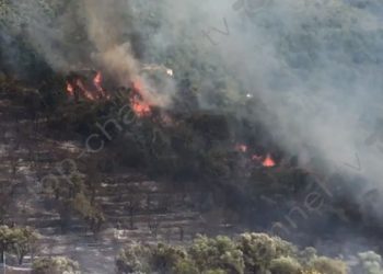 Flakët përpijë tre shtëpi në Delvinë, zjarri nuk po kursen pyjet