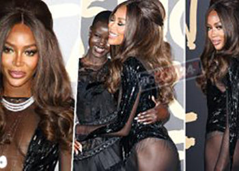 Naomi Campbell tregon hapur mbathjet në tapetin e kuq