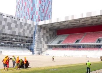 VIDEO nga brenda “Arenës Kombëtare”, stadiumi drejt përfundimit
