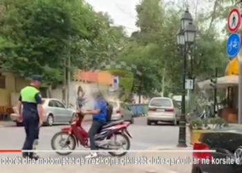 Qarkulluan në korsitë e biçikletave, ndëshkohen 256 motoristë në Tiranë