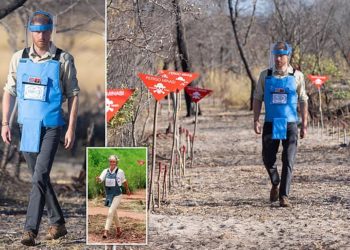 VIDEO+FOTO/ Princi Harry në fushat e minave në Angola, 22 vjet pas vizitës së nënës së tij Princeshës Diana