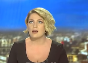 VIDEO/ Reagimi i gazetares në transmetim “live” në momentin e tërmetit