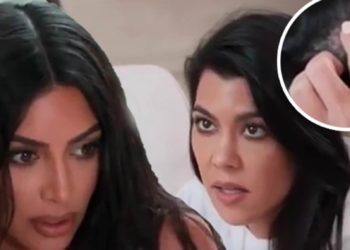 FOTO/ Kim mbetet pa frymë nga ajo që pa në kokën e Kourtney: Duhet të shkosh në spital