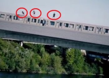VIDEO/ Hidhen nga treni mbi Danub, tre të rinjtë shpëtojë pa dëmtime