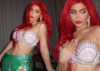 FOTO/ Një sirenë seksi, maskimi i Kylie Jenner për Halloween