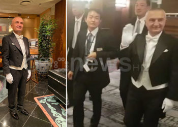VIDEO/ Ndërroi stilin e veshjes, fillon ironia në rrjet për Metën, me “white tie” në kurorëzimin e Perandorit japonez
