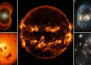FOTO/ ‘Kafka e ndezur’, ‘fytyra e shtrigave’ dhe ‘syrin e keq’, NASA feston Halloween me një seri imazhesh drithëruese nga hapësira